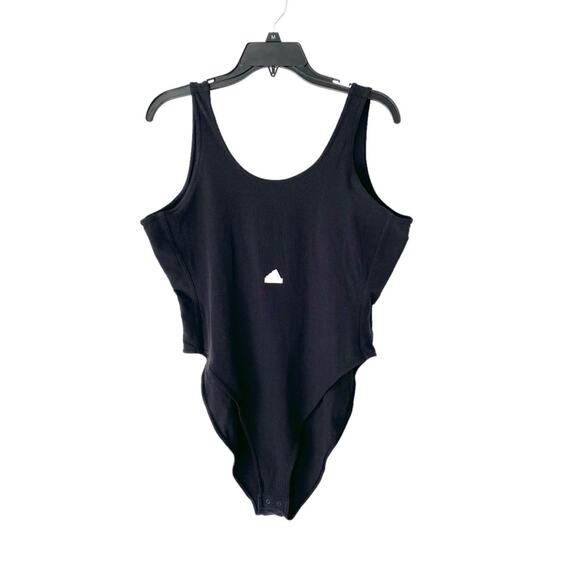Adidas Black Rib Black Bodysuit NWTS size Large - Picture 4 of 11